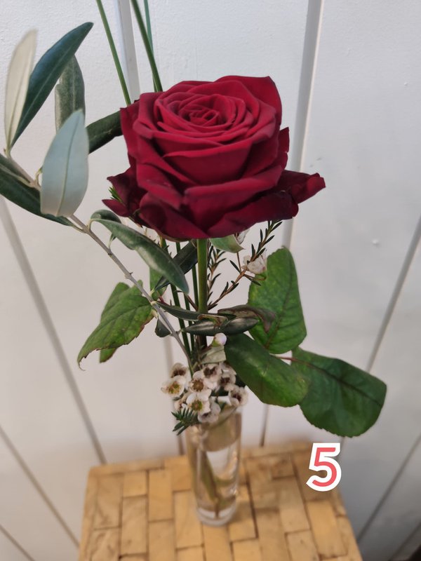 einzelne Rose (50cm) ausgarniert